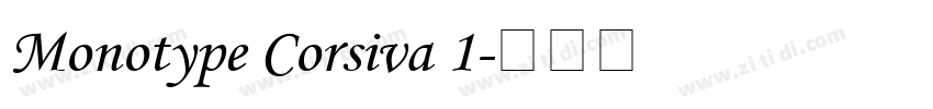 Monotype Corsiva 1字体转换